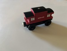 Thomas  Friends Sodor Line Caboose Wooden Railway Red Train Car