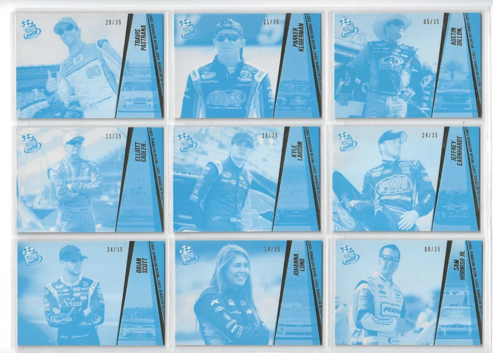*2014 Press Pass COLOR PROOF CYAN PARALLEL #18 Kasey Kahne #34/35!-ONE CARD!* - Image 4 of 4