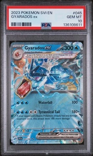 Gyarados Scarlet&Violet Base Set 045/198 Holo Double RARE PSA 10 - GEM MT!