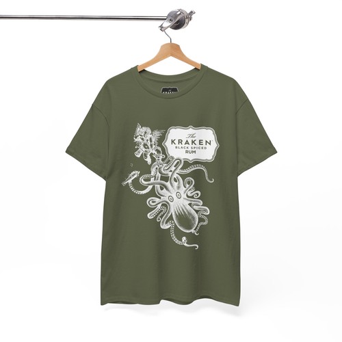Kraken Spiced Rum Unisex Heavy Cotton Tee - Picture 37 of 88