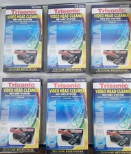 6 Pack VHS VCR Video Head Cleaner – Wet-Dry Cleaning System