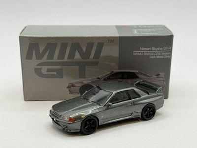 1/64 NEU Mini GT Nissan Skyline GT-R NISMO BNR32 CRS Version dark metal grey