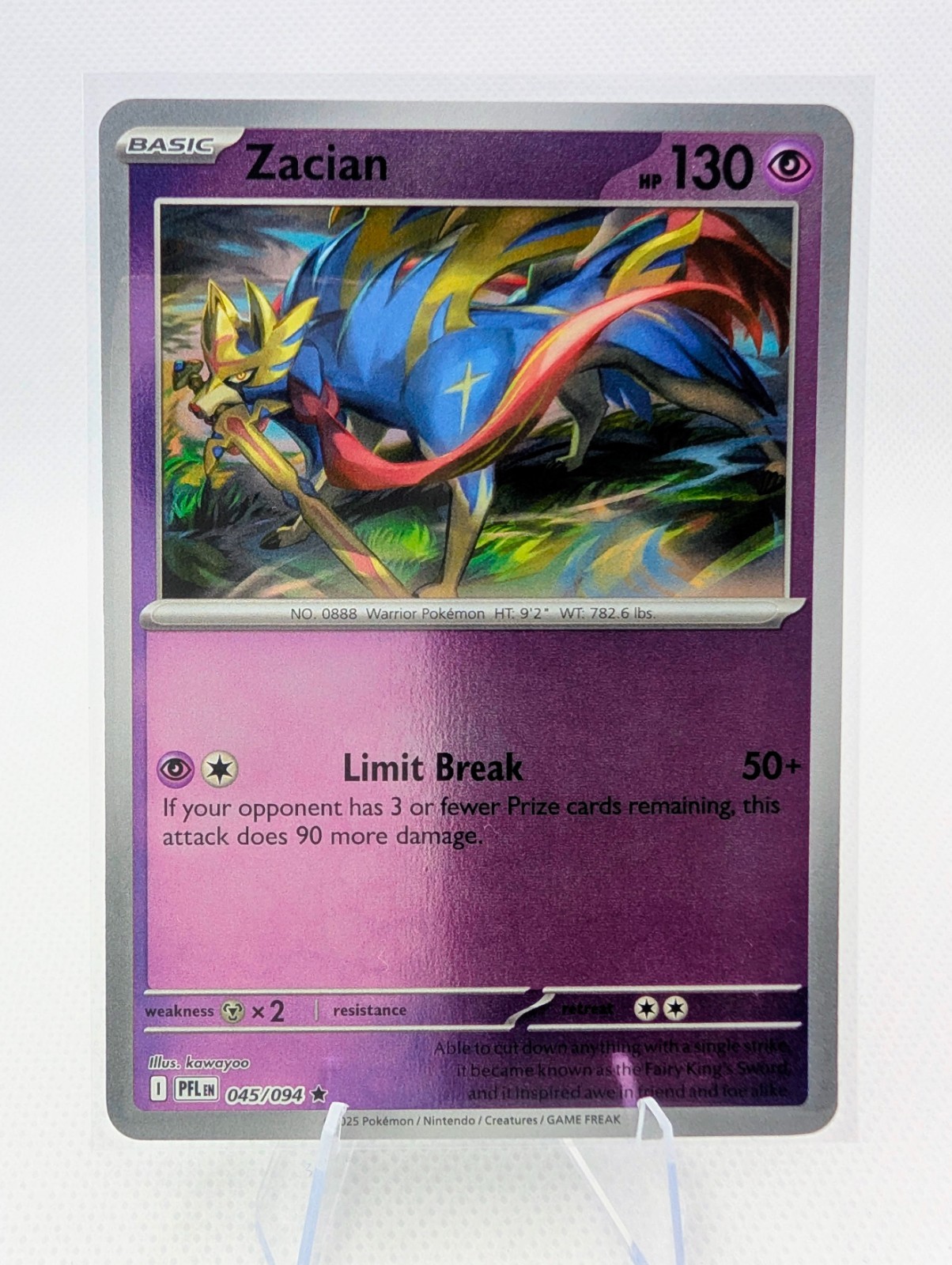 Pokemon - Zacian - 045/094 - Phantasmal Flames - Reverse Holo