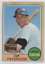 2017 Topps Heritage 1968 Topps Buybacks Cap Peterson #188 4xw