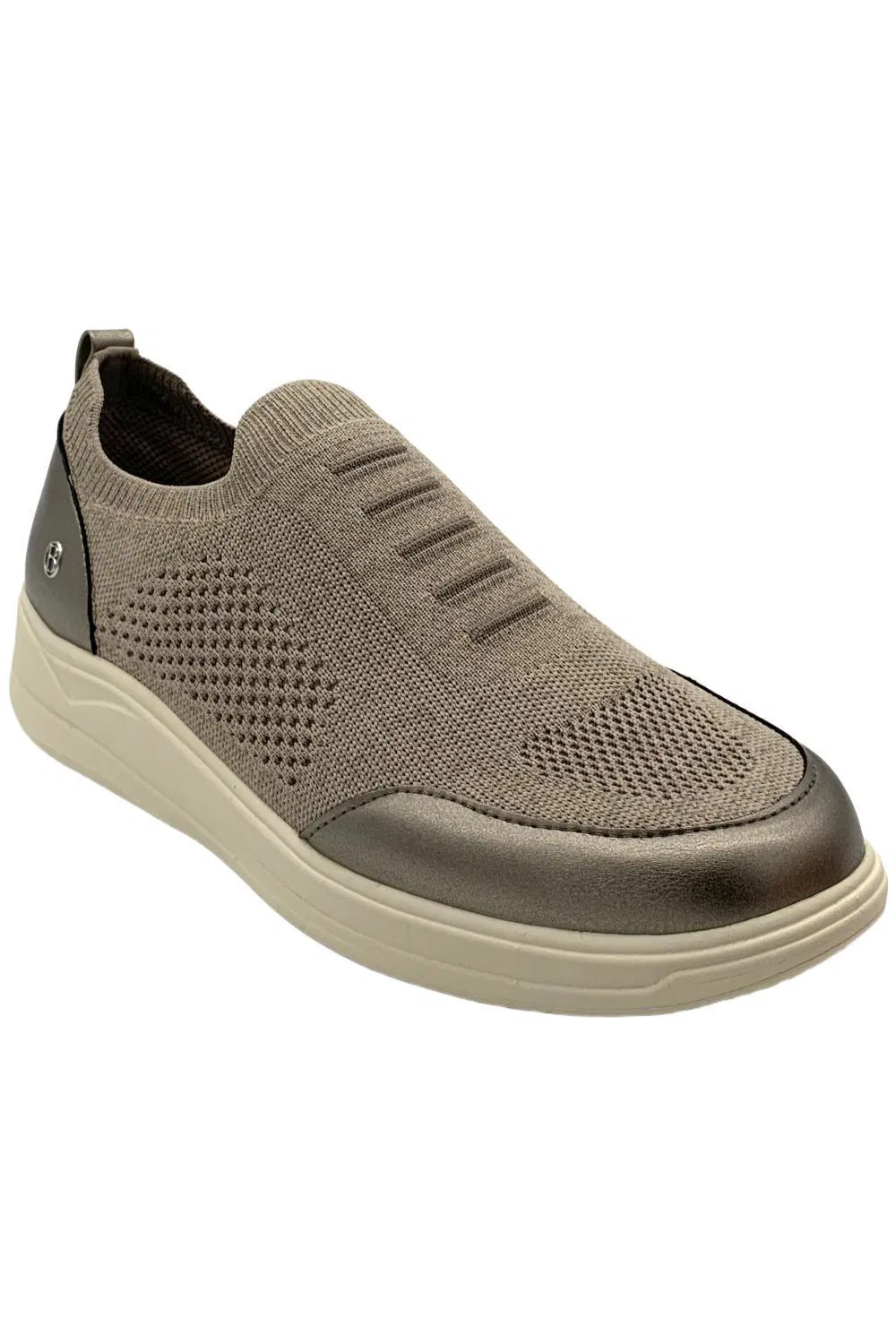 BZees Womens Timeless Bright Slip-On Sneaker Brown 5790₽