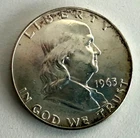 1963-D Franklin Silver Half Dollar 90% Silver
