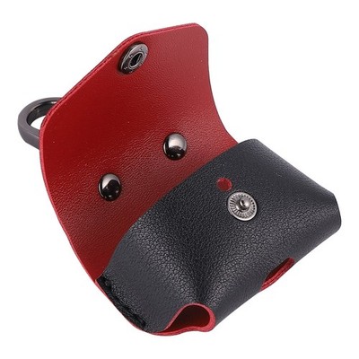  3 stücke Luxus Ledertasche für drahtlose Kopfhörer Fallabdeckung mit Keychain