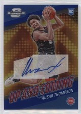 2023-24 Contenders Optic Up and Coming Blue Prizm 59/75 Ausar Thompson Auto s3g