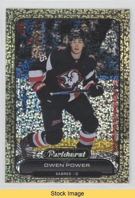 2023-24 Upper Deck Parkhurst Gold Patterned Foil Owen Power #33 READ 06cs