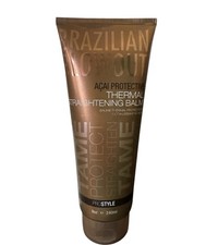 Brazilian Blowout Acai Protective Thermal Straightening Balm 8oz New