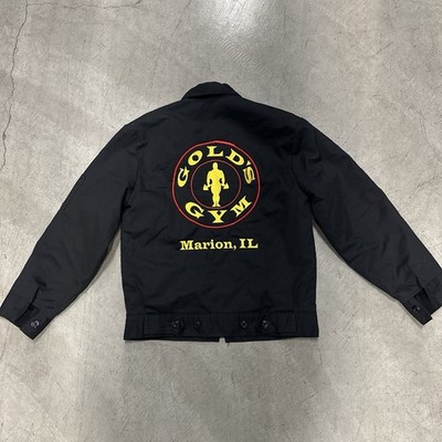 Dickies Men s Full Zip Lined Work Jacket Black Point Collar Embroidered Logo S