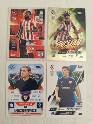 Match Attax Extra 25/26 Athletic Club Bilbao Team Set Lot 4 Karten 2025/2026