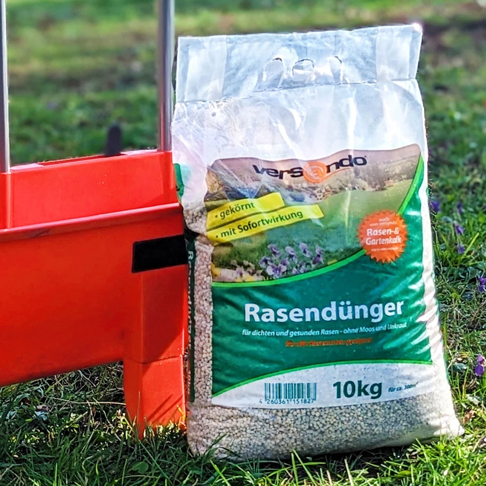 10kg Rasendünger NPK Frühjahrsdünger 500m² sofort grüner Rasen ohne Moos&Unkraut - Bild 4 von 4