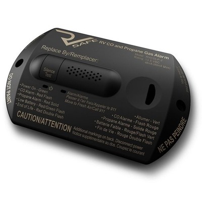 American Motorhome RV CO LPG Detector 12v Black Replaces Most Detectors rvcolp2b