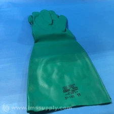 Ansell Edmont 37-185 Size 11 18" 22 Mil Green Nitrile Gloves FNIP