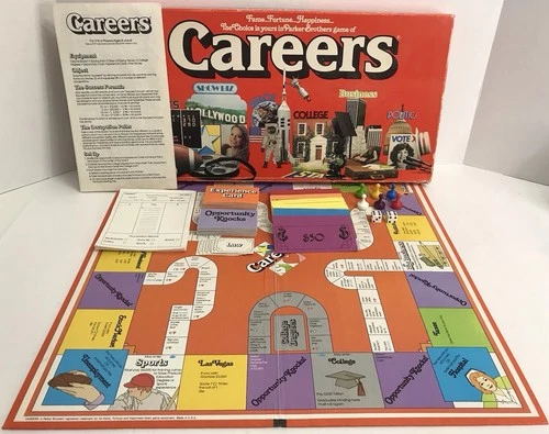 Vintage 1979 Careers Board Game by Parker Brothers Complete