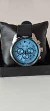Fossil Herren Uhr - blau. neue Batterie und A...
