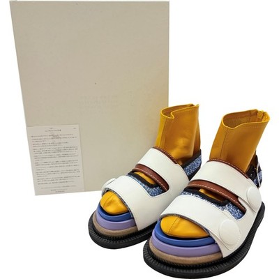 Auth Maison Margiela Leather Sandals With Tabi Size:35 US:5 Multi-Color 36636823