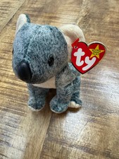 Rare Ty Beanie Baby: Eucalyptus the Koala Bear 1999-  P.V.C. Pellets With Errors