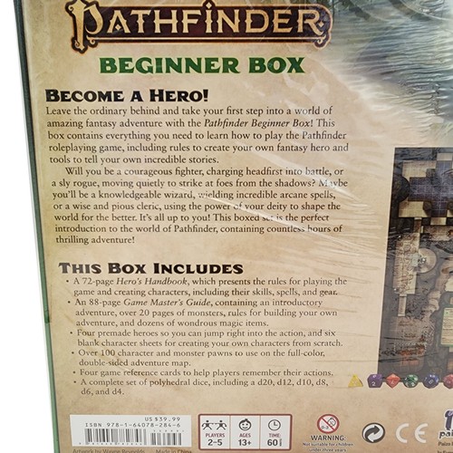 Pathfinder Beginner Box Second Edition 2020 Neu Sealed Ungeöffnet Paizo LESEN - Bild 3 von 7