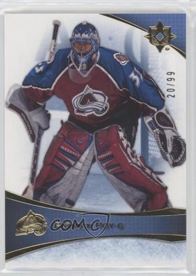 2022 Upper Deck Ultimate Collection Legends Blue 20/99 Patrick Roy #99 HOF 0i47