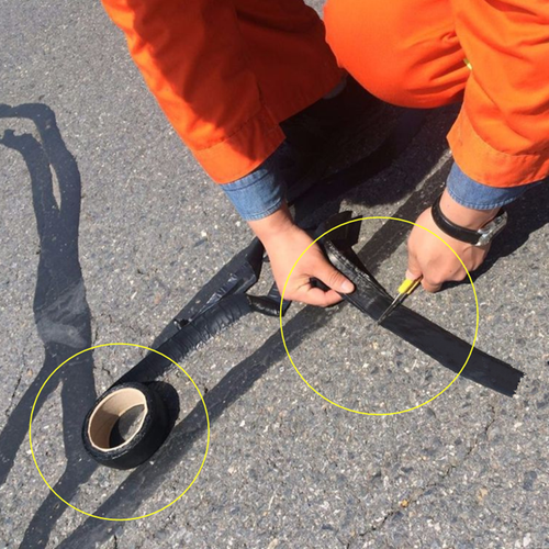 15m Tarmac Asphalt Joint Repair Tape Asphalt Road Path Sticker Tapes eBay