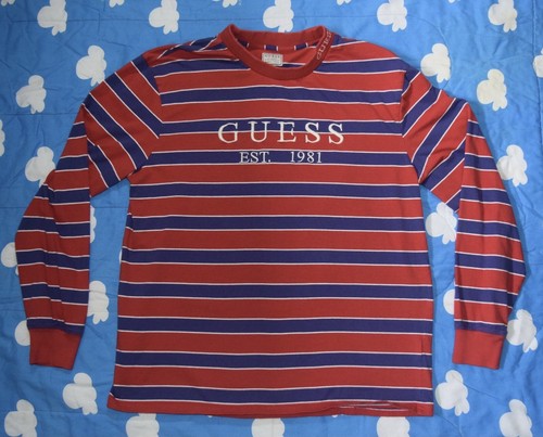 Vintage Guess Jeans Striped Long Sleeve 