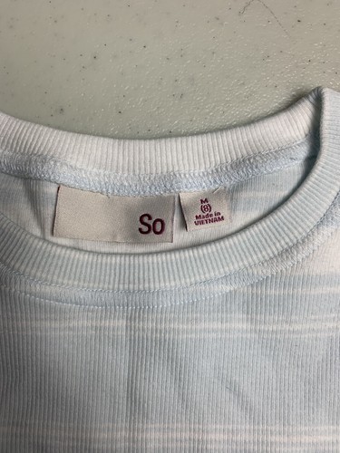 Lot Of 6 SO Girls Lettuce Edge Shirt Medium M 8 New with Tags Blue Stripe - Picture 4 of 8