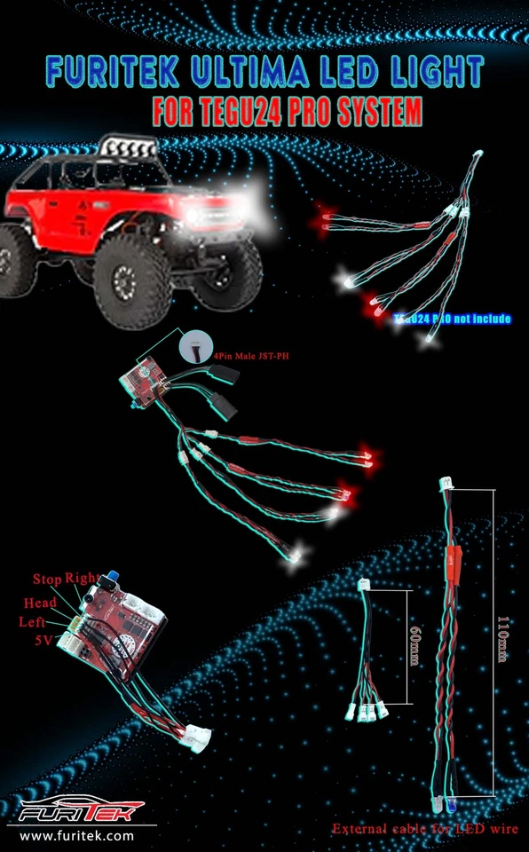 Luz LED FURITEK Ultima para sistema TEGU24 Pro Foto 3 de 3
