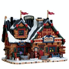 Lemax 2017 Apres-Ski Lodge Vail Village #75201 chalet de nieve retiros senderos de sauna