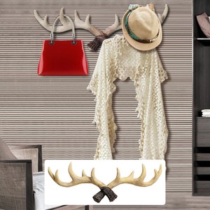 Modern Wall Hanger Deer Antler Style Hat Coat Bag Rack Hook Holder