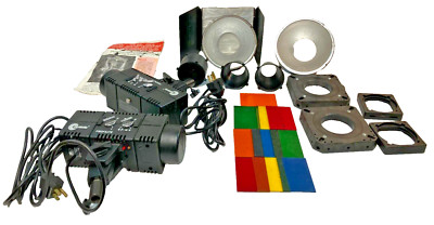 MULTIBLITZ Profilite D-5000 Electronic Studio Pro STROBE Flash LIGHT Set of 2
