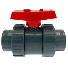 Plastic PVC Demountable Ball Valve 1.5" Fit 48.3mm 0D Solvent Pressure Pipe Pool