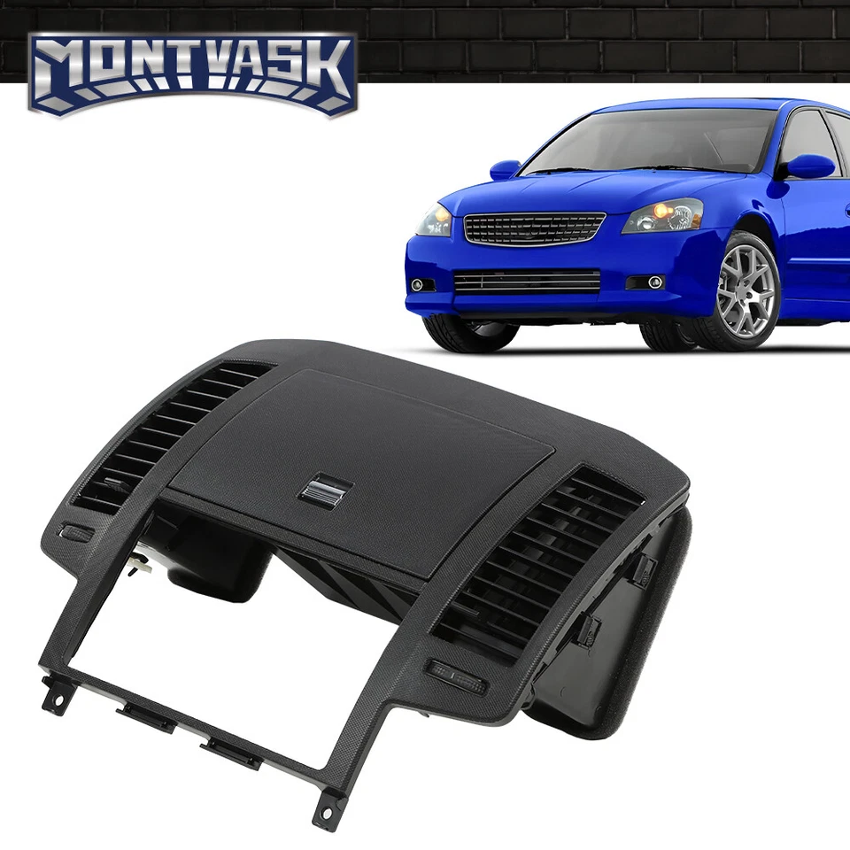 Fit For 2005-2006 Nissan Altima Center Dash Radio Bezel Storage Cubby Vent Black Foto 3 de 4