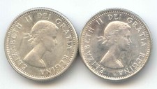 Canada 1963 1964 Silver Dime Canadian 10c Ten Cents 10 c EXACT Set