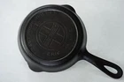 Griswold #3 Cast iron Skillet. LBL E.P.U. P/N 709 Heat ring