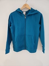 NWT HANNA ANDERSSON BLUE SURVIVOR HOODIE FRENCH TERRY SWEATSHIRT 140 10 50
