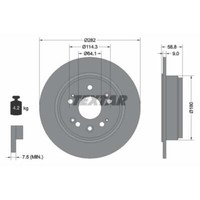 Textar 2X Bremsscheibe Hinten Ø282 Mm Voll FüR Honda CR-V II Rd_ 2.0 Crossroad