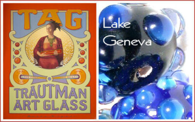 (9,97  /m) Trautman Art Glass -LAKE GENEVA- 5/6x300mm (2nds)  -TOP-Angebot!