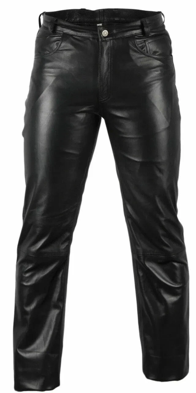 Mens Biker Jeans Real Black Or Cow Leather Sleek And Sexy 501 Style Pants Riding
Opens in a new wind