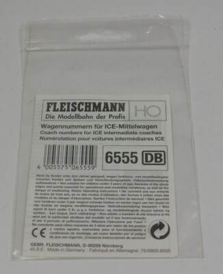 Fleischmann - Wagennummern für ICE-Mittelwagen, 1:87, OVP #22-2016/B53