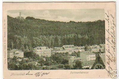 04065 Postcard Marienbad Ferdinandstrasse 1900