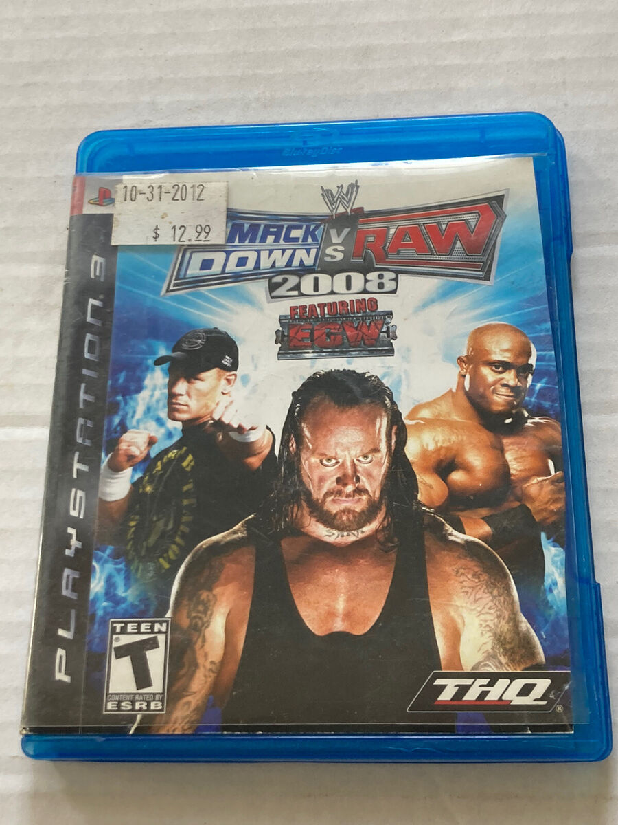 WWE SmackDown Vs Raw 2008 ECW PLAYSTATION 3 PS3 legends WWE SmackDown Vs Raw 2008 ECW PLAYSTATION 3 PS3 legends