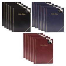 [Set of 5] 4" x 6" Photo Album 200 Slip-in Pockets Traditional Picture Memories