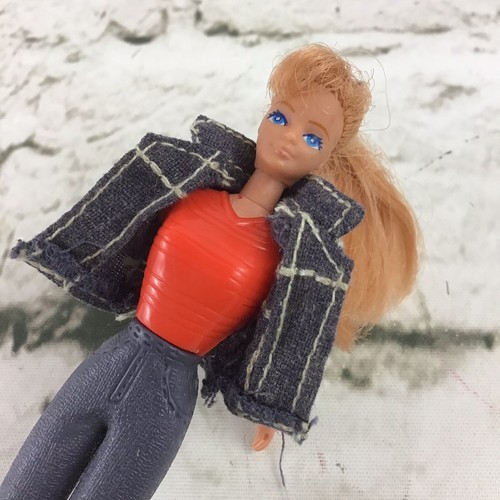 Vintage Barbie In Jean Jacket Collectible McDonalds Happy Meal Toy 1998 Mattel - Picture 2 of 6