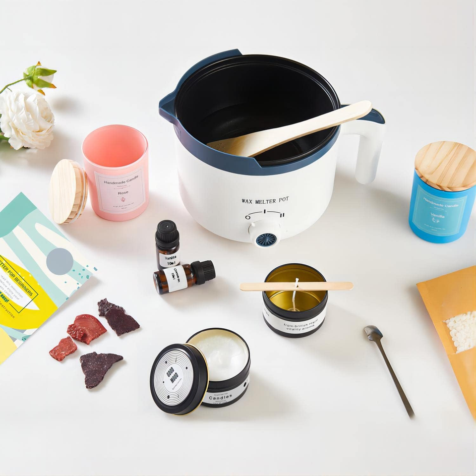 Candle Melting Pot, Electric Wax Melter for Candle Making with Pouring