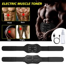 Abdominal Muscle Toning Trainer ABS Electric Stimulator Toner Fitness Belt EMS