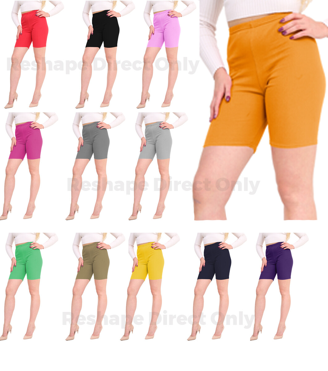 LADIES WOMEN *CYCLING SHORTS* DANCING SHORTS LEGGINGS ACTIVE CASUAL SHORTS  8-22!