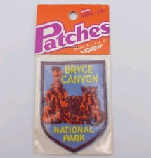 Vintage Bryce Canyon National Park Iron On Patch By Voyager Souvenir USA Made