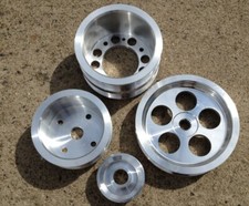 Underdrive Aluminum Pulley Kit fit 93-95 Mazda RX7 RX-7 RX 7 1.3L Turbo FD3S
